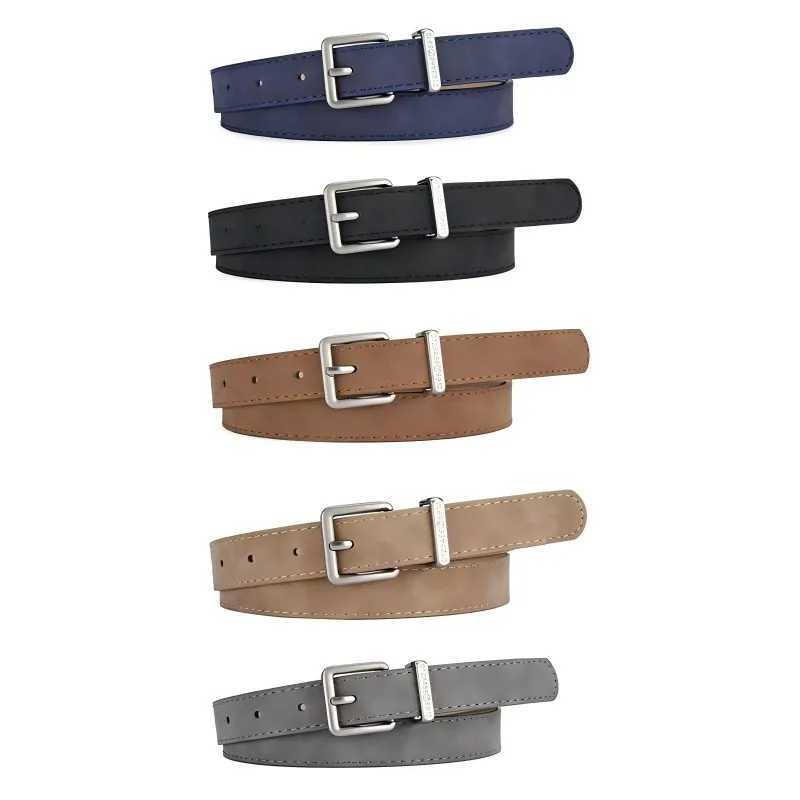 Retro Frosted Belt for Women's Summer Versatile Trend Silver Needle Buckle Digital Fashion Personalized Decoration Belt S2610173PD5