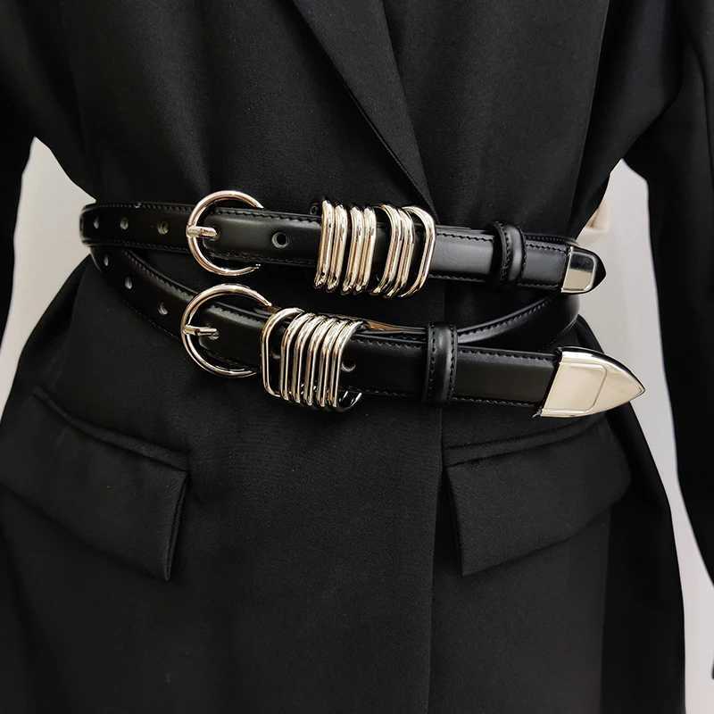 Genuine Leather Designer Belts For Women High Quality Luxury Heavy Punk Black Corset Belt Men Jeans Waistband Unisex S2610174ZE3