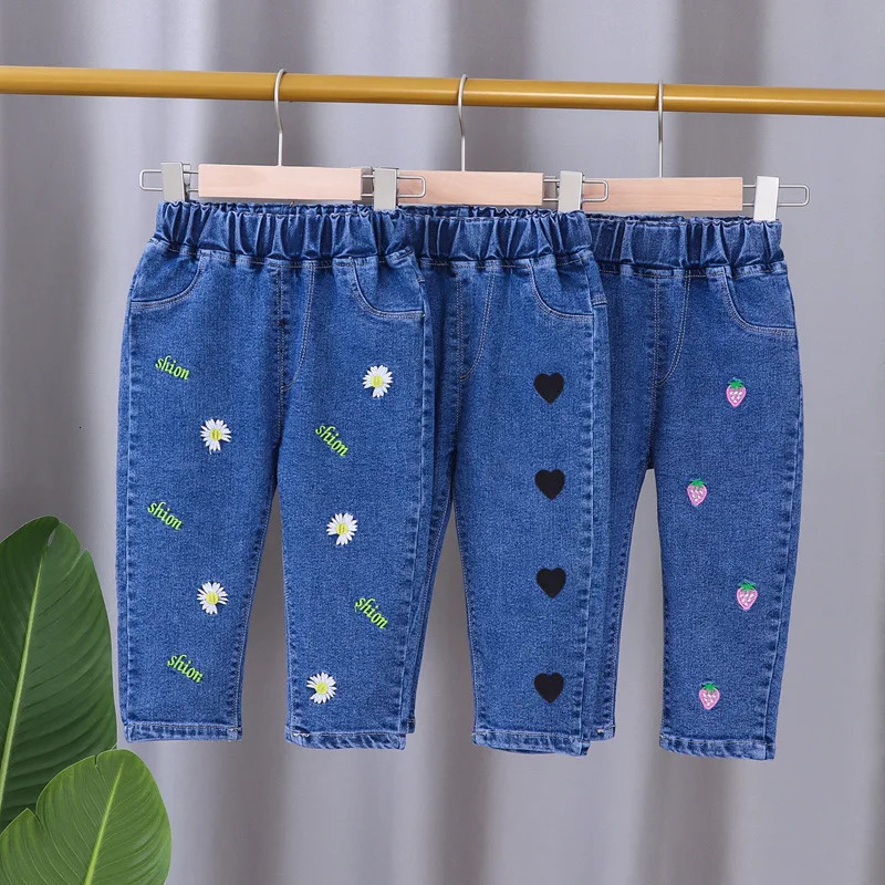 Baby Girls Tight Jeans Spring Autumn Girls Suona Denim Trousers Casual Kids Stretch Flared Pants Children Clothes For0-5Years261016