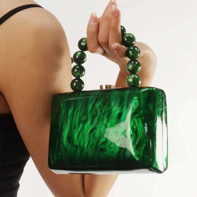 Evening Bags Totes Crossbody Bag New Evening FAshion Handbag Acrylic Shoulder Women's Bags Designer Korean Peddler Handbags Bucket H261016