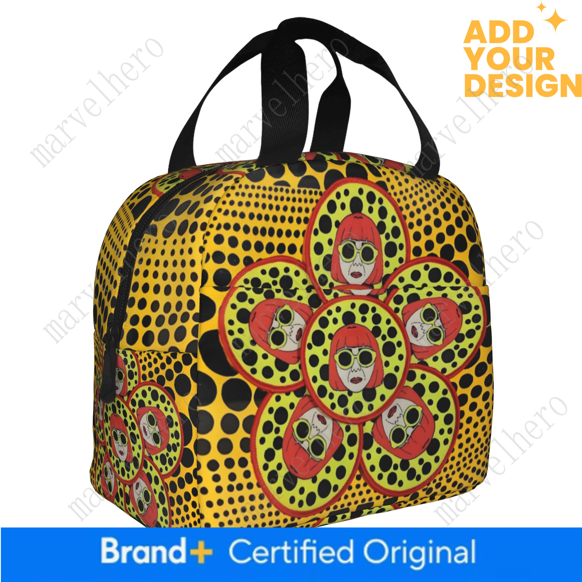 Yayoi Kusama Abstract Painting Resuable Box Women Leakproof Cooler Thermal Food Insulated Lunch Bag Office Work