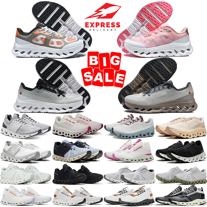 Cloudds Running Shoes Men Women - Outdoor Shock Absorption Sports Sneakers - Black White Pink Grey Blue - EUR 36-45