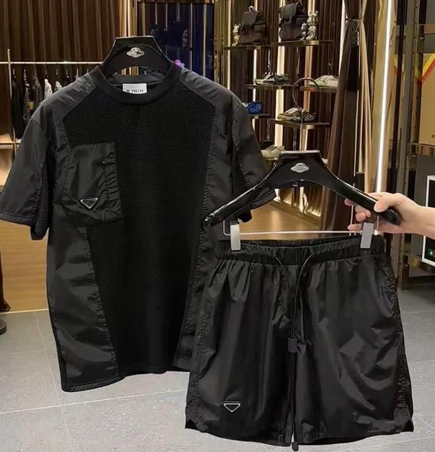 Men Short Jacket Summer Shirt Men's Quick outerwear Drying Breathable Thin T Shirt Shorts Set Clothing Luxury Men Jacket Overcoat Casual Coat T