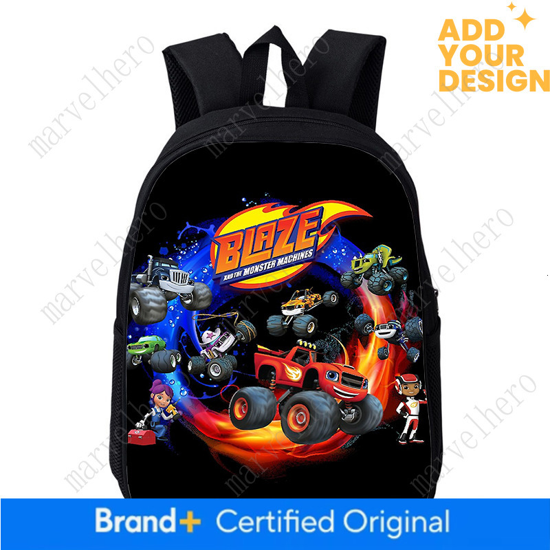 New Blaze And The Monster Machines For Kids Kindergarten Bookbag Tollder Boys Backpack Children Small School Bags Gift