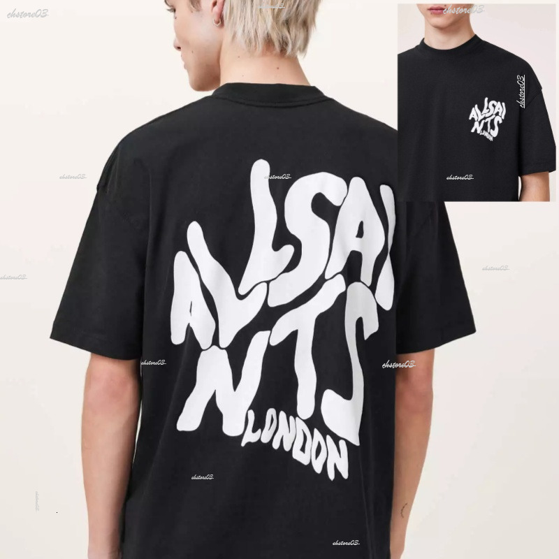 All Saints Tshirt Men's Designer Luxury 2026 Men Women Cotton Printed T Shirt Fashion Casual Top Letter Pattern Tops All Saints Loose Y2k Haraj