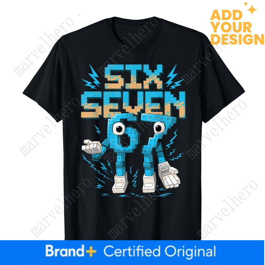 Meme Six Seven Italian Brainrot T Shirt For Men Women T Shirts Short Sleeve Tops
