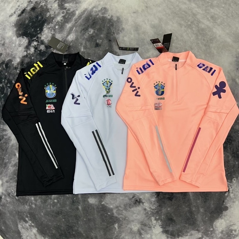 Plus Size Men's Hoodie Designer's New Adult Children's And oversized hooded Women's Soccer Training Field Half Zip Chain Uniform