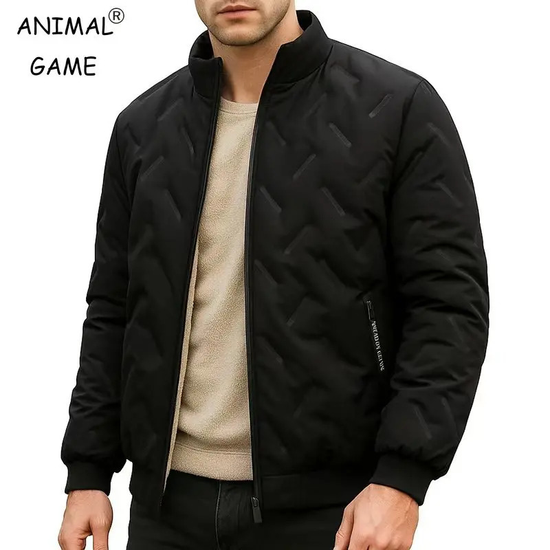 Mens Windproof Jackets Coats WaterResistant Casual Zipper Hight Weight Parkas Athletic Outdoor Warm Thick Streetwear 261017