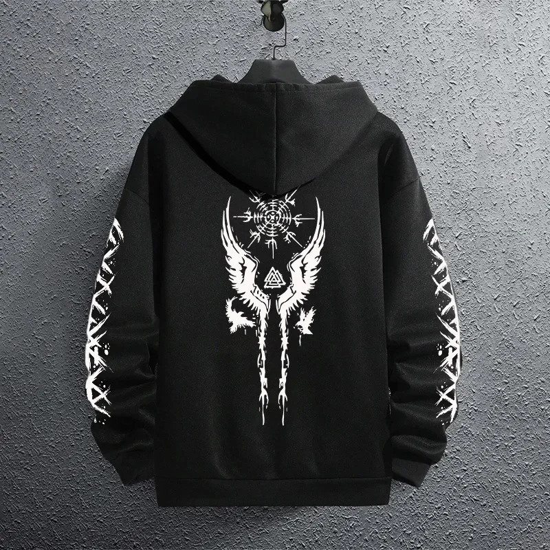 Black Sweatshirts Autumn Winter Male Daily Casual Sporty Jogging Hoodie Mens Outwear Fashion Pullover 261017