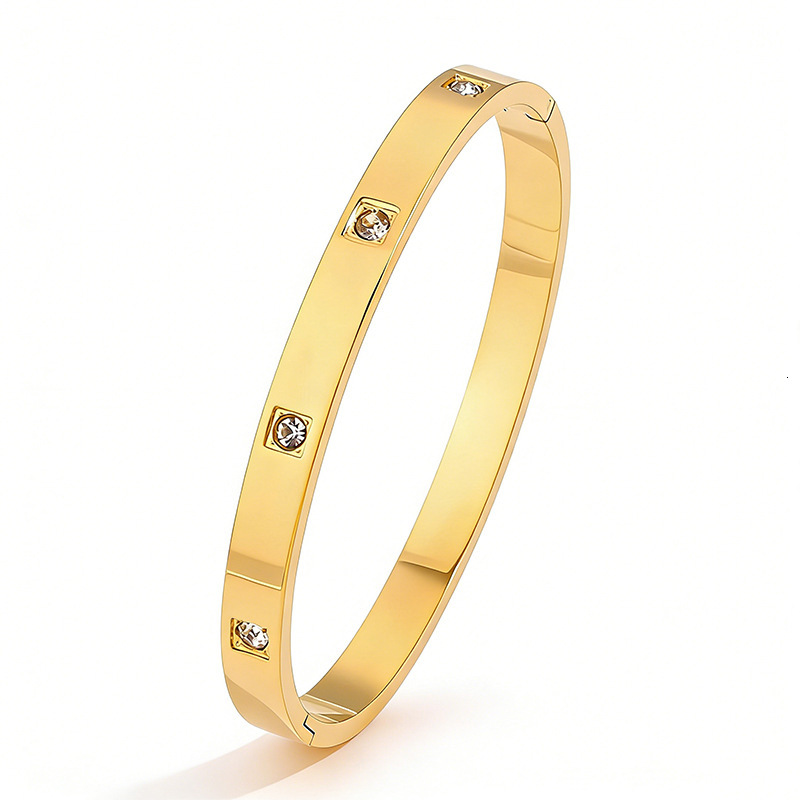 Cross-Border Best-Selling Heart-Shaped Diamond-Studded Bracelet For Women, Featuring Lightweight, Luxurious Four-Leaf Clover Design, A Fashionable O