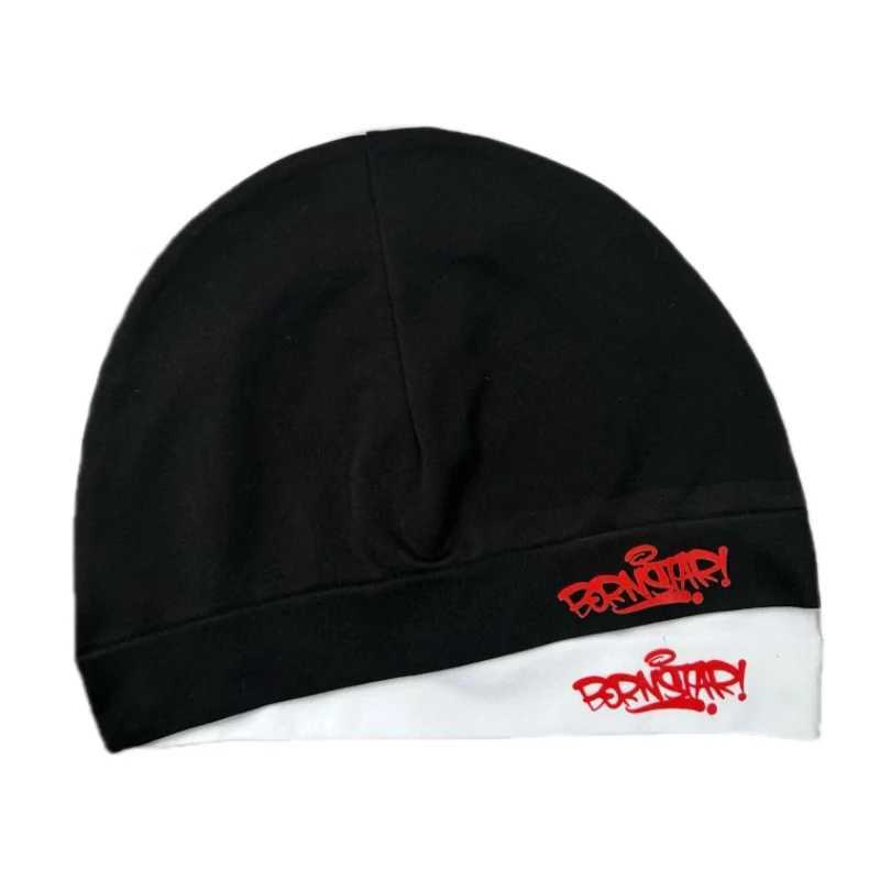 Beanie/Skull Caps Letter Print Skull Cap Helmet Liner Beanie Thin Lightweight Stretch Hat for Men Women Running Cycling Hiking Breathable SportT2610