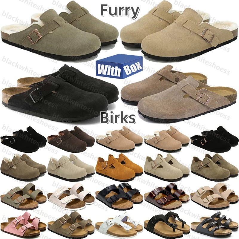 Free Shipping With Box Designer birk birks sandals slides clogs heels slippers claquette sliders sandles clog shoes for mens d h gate womens sandal