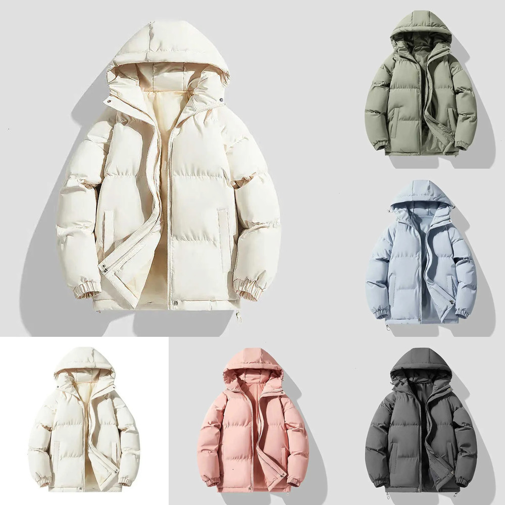Autumn Winter LIBIELIY New Men's Hooded Parkas Solid Warm Couple Jacket Outdoor Casual Outwear Coats Men Cotton Padded Sports JaT260907