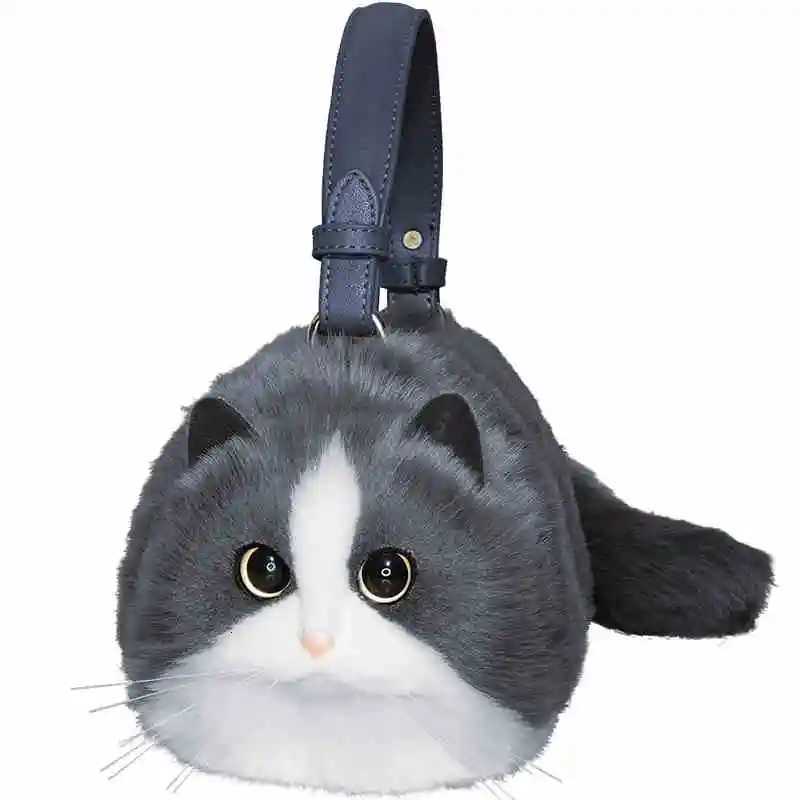 Evening Bags High quality imitation cute bag with large capacity plush Garfield super fire shoulder crossbody bag for women H261016