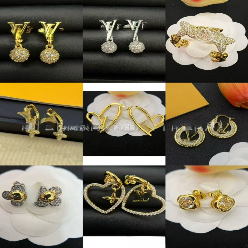 Designer European American Fashion Geometric Zircon Drop Hoop Earrings,light luxury Dangle Earrings, Daily Party Jewelry Wholesale
