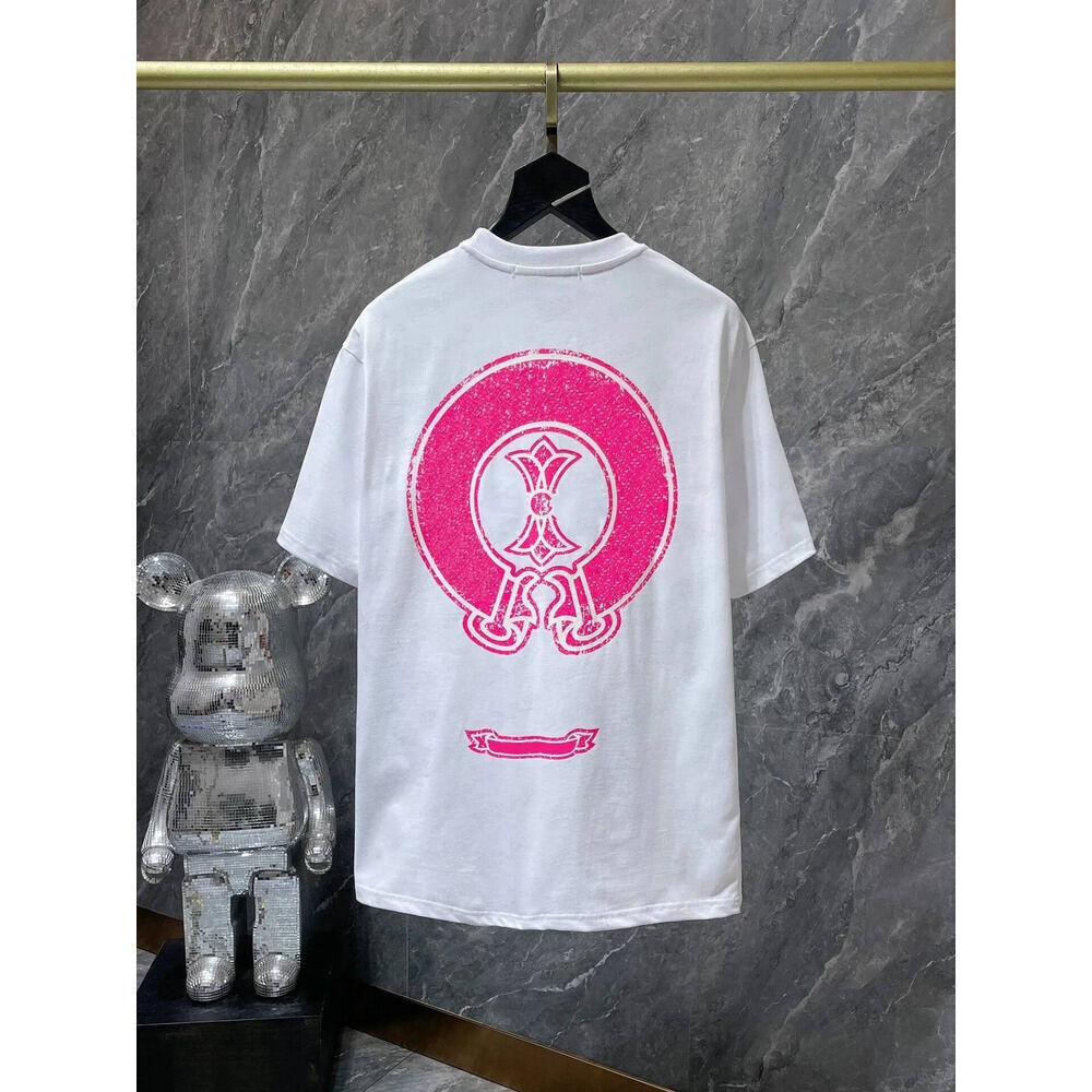 Chrome Shirt Heartness Mens Designer Shirt High Quality Chrome Shirt Men Brand Womens Summer Short Sleeve Breathable Casual Luxury Sanskrit Cross Gr