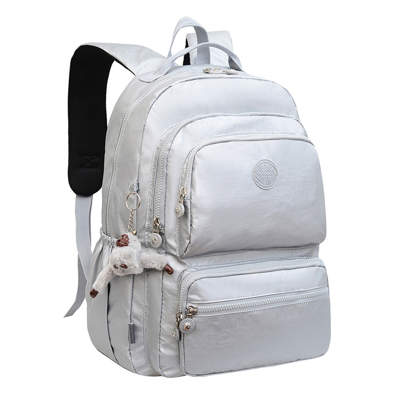 Designer Kiplin Bag Luxury Kippling Bag Waterproof Fabric Backpack Kiplink With Little Monkey Pendant Multi Vanity Compartment Large Student Travel