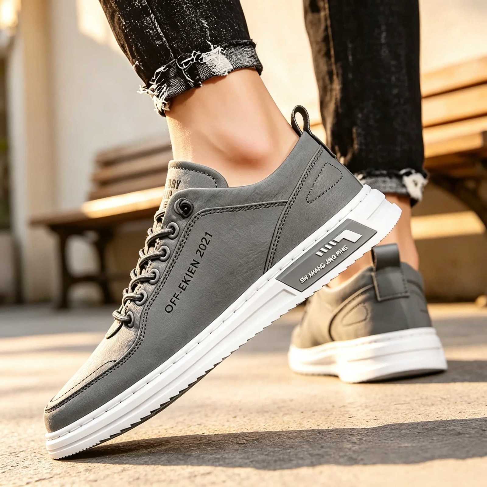 Casual Shoes Men Leatherfree Slip On Casual Shoes Lightweight Breathable Sneakers Lowtop Walking Footwear Comfortable All Seasons Shoes H261016