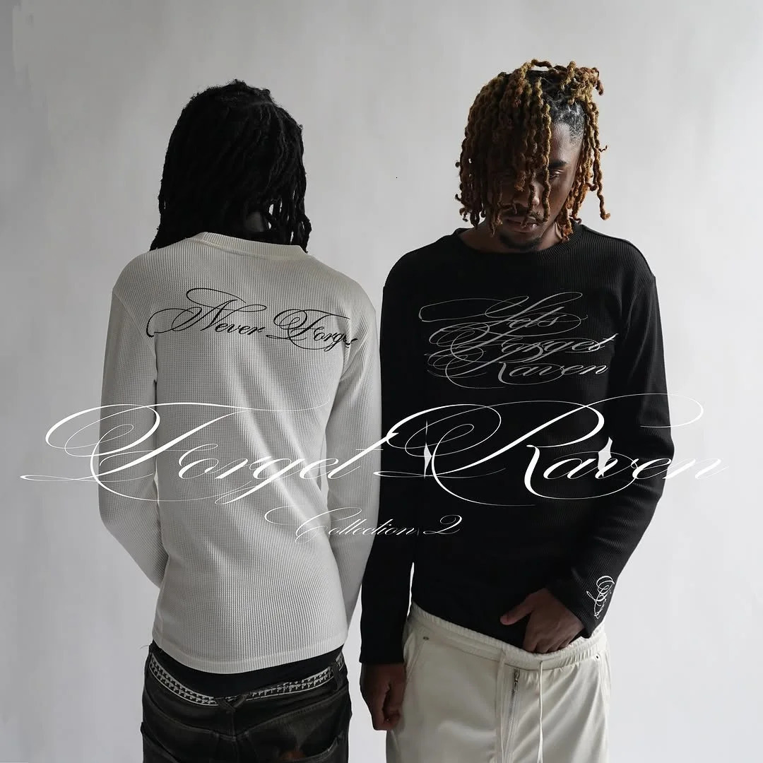 Vintage Casual Long-sleeved T-shirt Men Women Harajuku Retro Y2k Letter Graphic T Shirts Street Gothic Trendy 2000s Clothing 261014