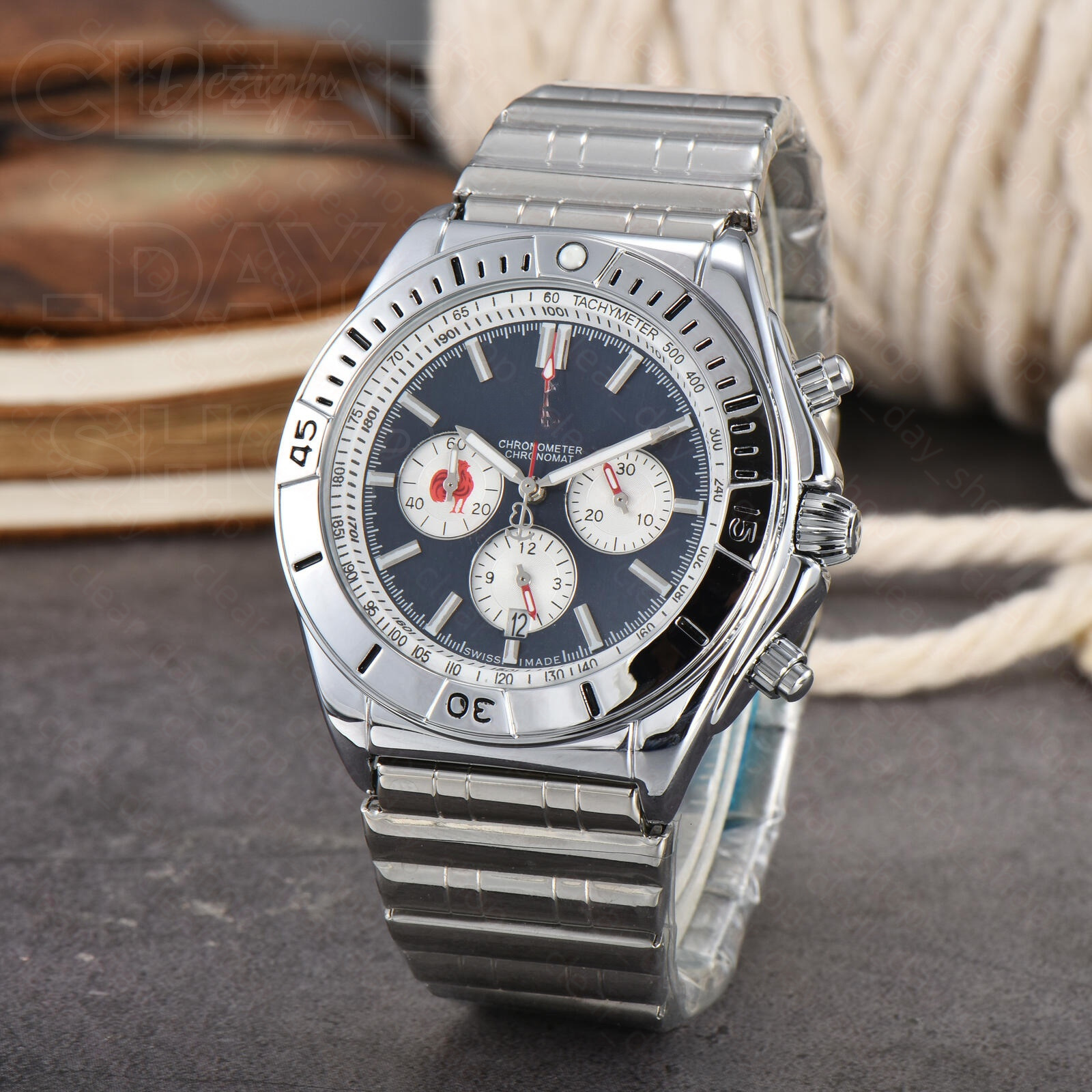 AAA Luxury Mens Chronograph Watch Designer Breitlinlylies Watch Quartz Automatic Movement Breitlness Watches Fashion Business Calendar Men Watch 13b