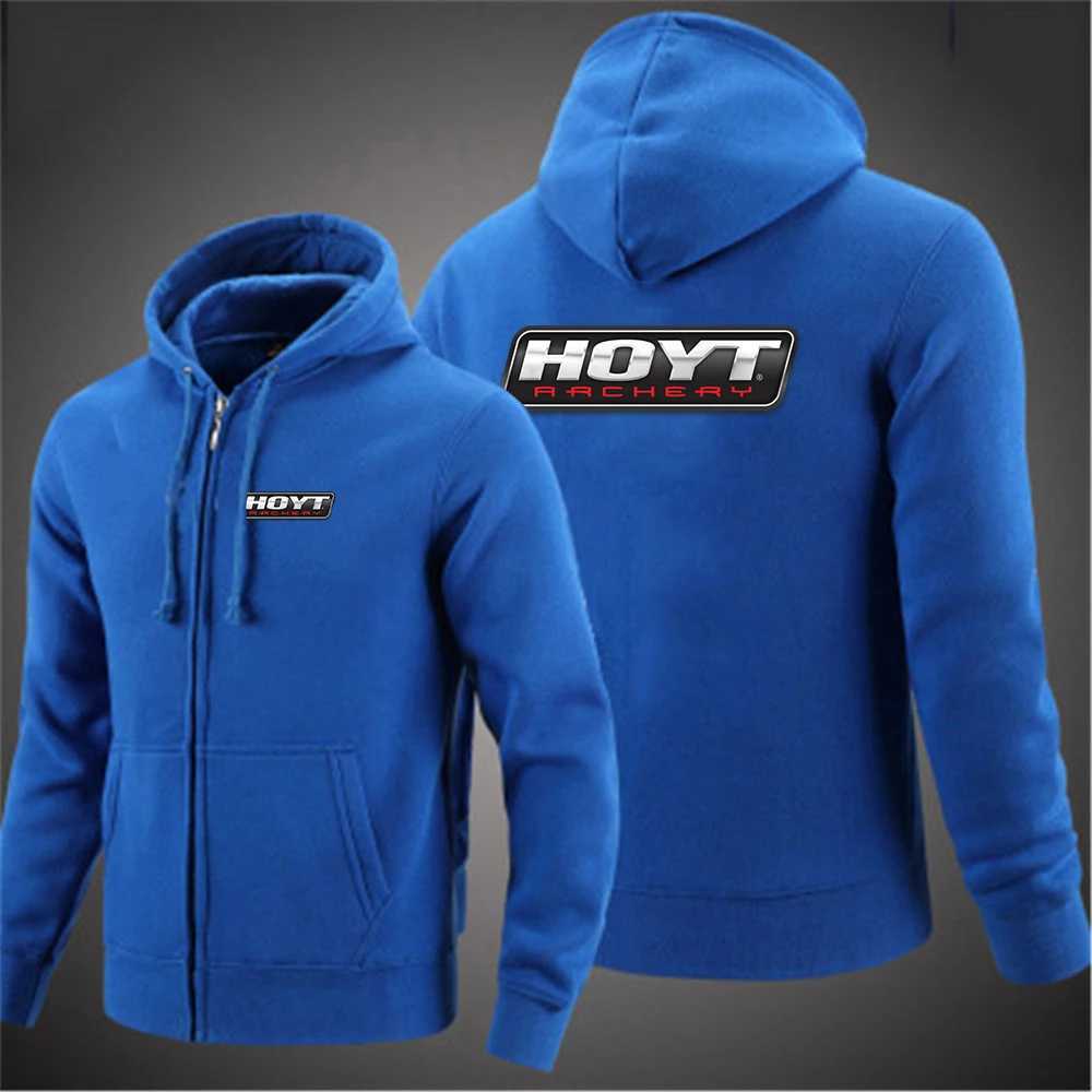 2025 Spring And Autumn Men's HOYT Archery Huntinger Bows Print Popular Zipper High-Quality Jacket Coat Sports Hoodies S261017X41Q