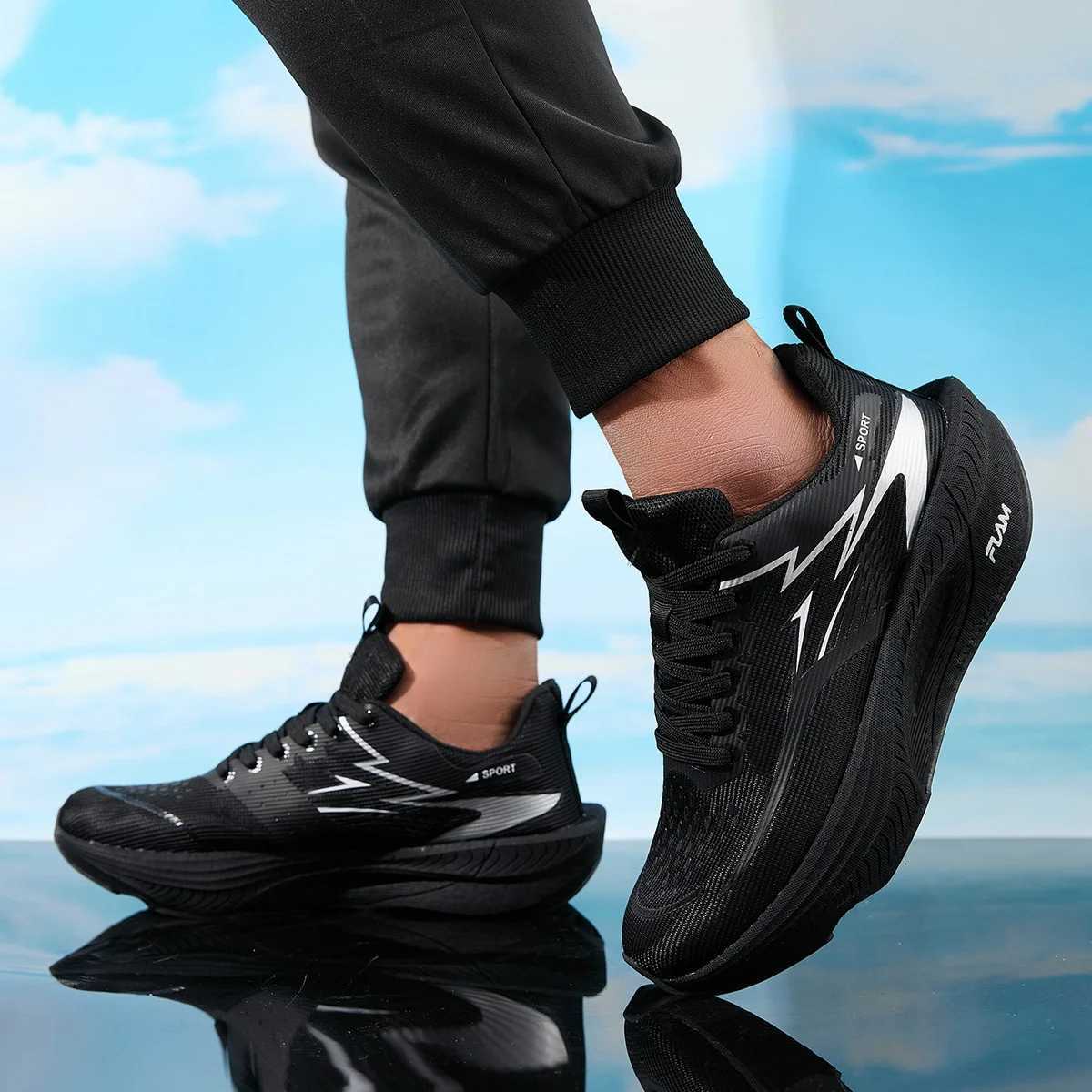Casual Shoes Men Sports Running Shoes Casual Marathon Breathable Lightweight Women's Comfortable Athletic Nonskid Walking Sneakers Outdoors H26