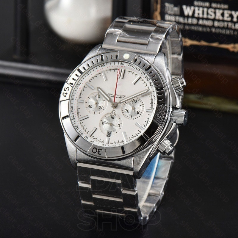 AAA Mens Chronograph Br Watch Designer Breitlinlyness Watch Automatic Quartz Movement Watches Men High Quality Watch Multi Function Calendar Watch f