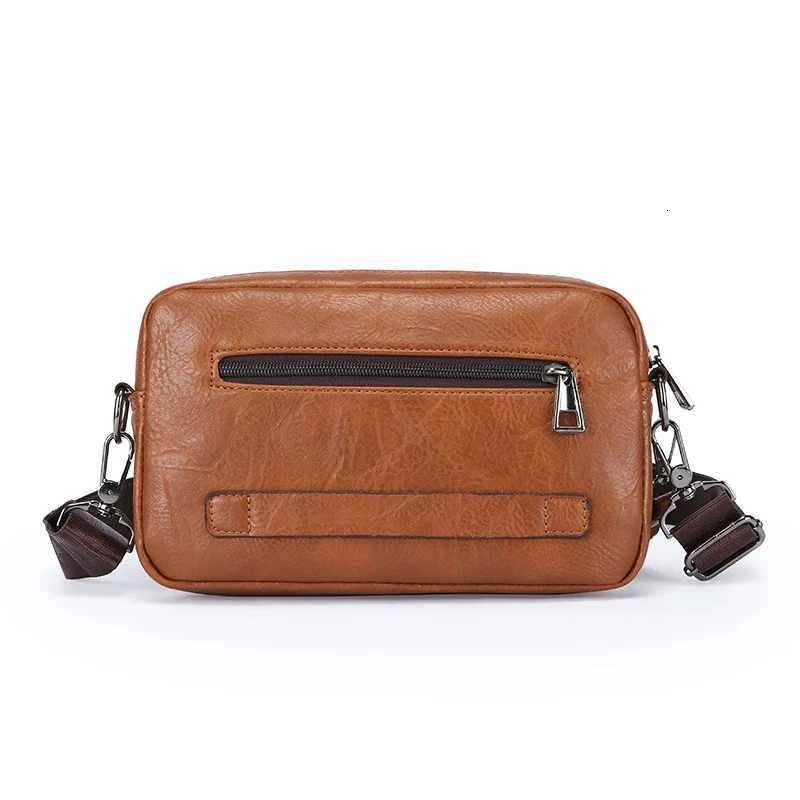 Designer Vintage Men's Small Shoder Totes Bag Handbag High Quality Soft PU Leather Crossbody Bag For Men Fi Men Handbag Shoder Bag Sac J261016