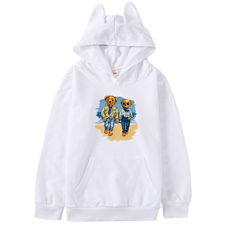Designer Kids Bear Hoodie Autumn Children Cute Hoodies Fashion Big Boys Girls Sportswear Child Clothing Babies Casual Sweatershirt Warm Hoodie