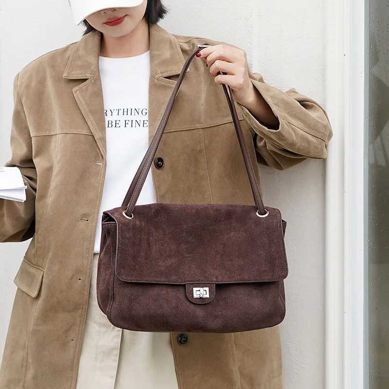 Designer High-End Matte Suede Crossbody Totes Bag Fiable Casual Hobo Bag Large Capacity Single Shoder Tote Bag J261016
