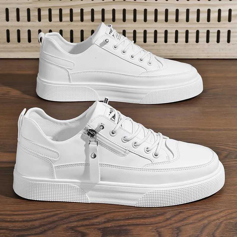 Casual Shoes Men's Street Fashion Skateboard Shoes Versatile Sport Casual Sneakers Youth College Style White Shoes H261016