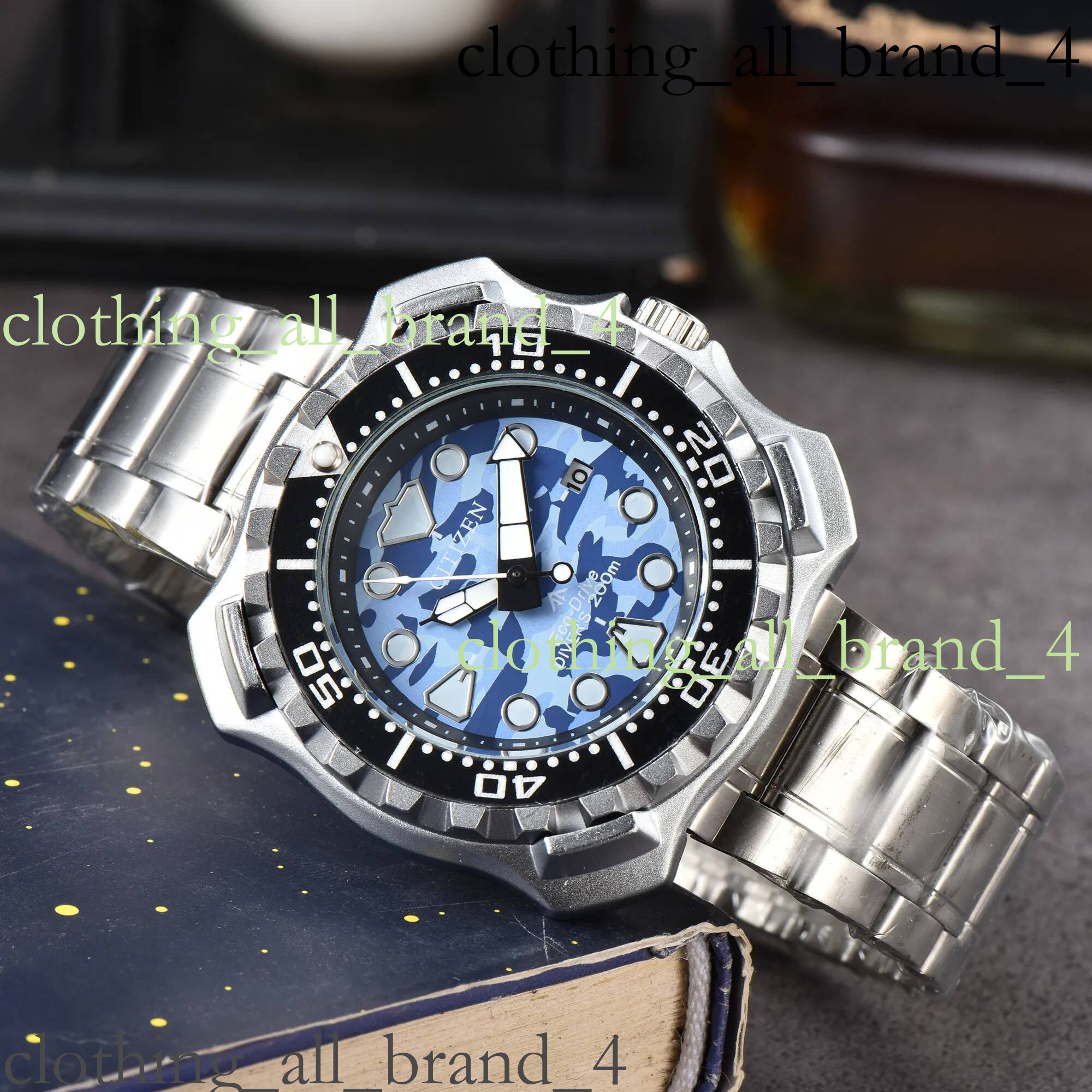 Citize Watch Men Luxury Trend Citi Quartz Calendar Waterproof Multi Function Fancy Round Stainless Automatic Date Designer High Quality Mens Citizen