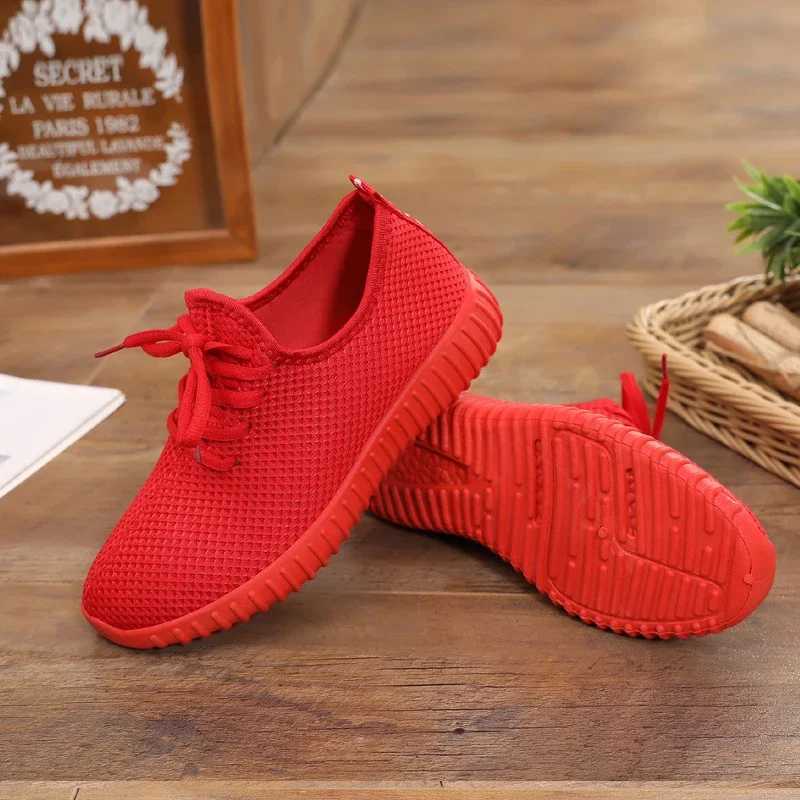 Casual Shoes Women's Vulcanize Shoes 2025 Autumn Sneakers Solid Black Red Shoes Gym Fitness Trainers Walking Sport Shoes Female Zapatos Mujer H