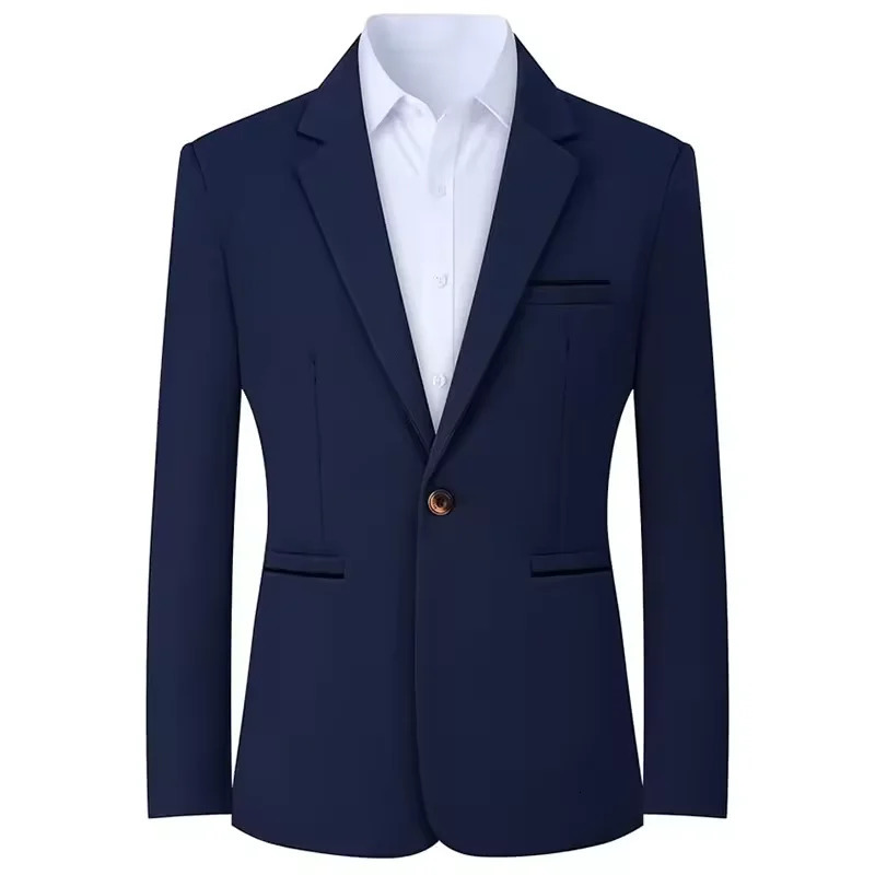Mens Sport Coat Casual Blazer One Button Business Suit Jacket Formal Dress Suit Coat Slim Fit Suit Jackets Spring Autumn 261014
