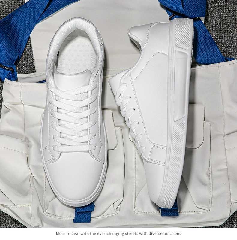 Casual Shoes Men's Sneakers And Casual Shoes Soft Women Shoes Comfortable Casual PU Leather Shoes for Men Autumn Solid White Men Sneakers H2610