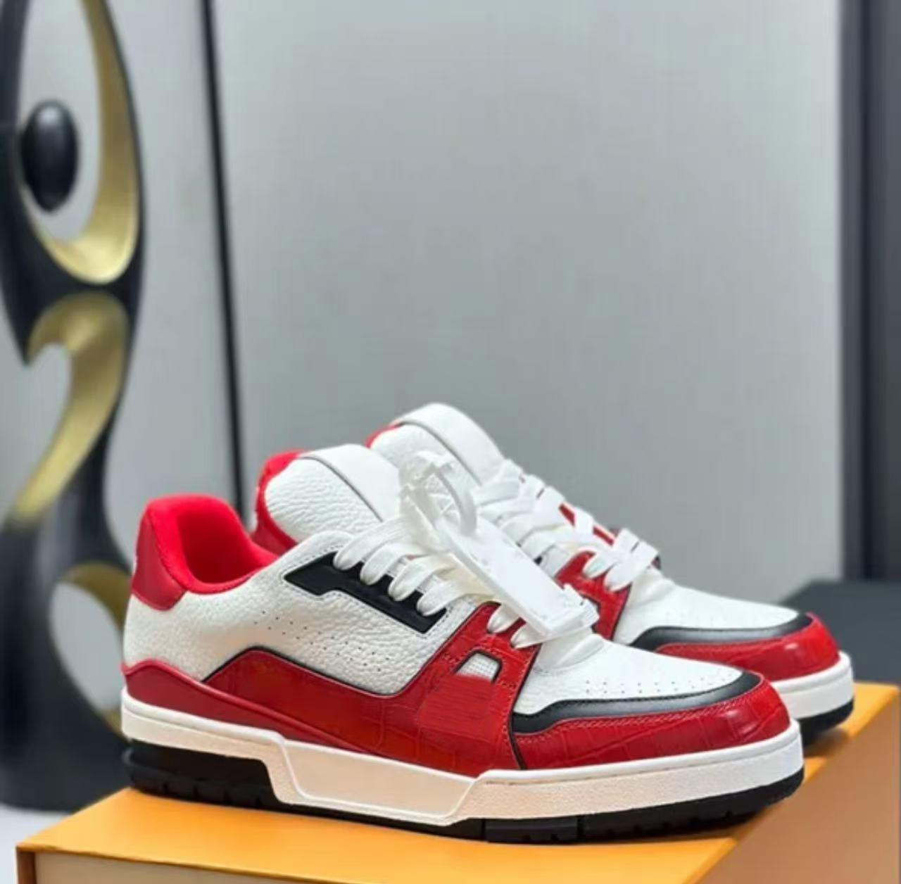 designer shoes men luxury trainers women designer men shoes designer skate white shoes Genuine Leather Rubber Lace Up Breathable Height Increasing D