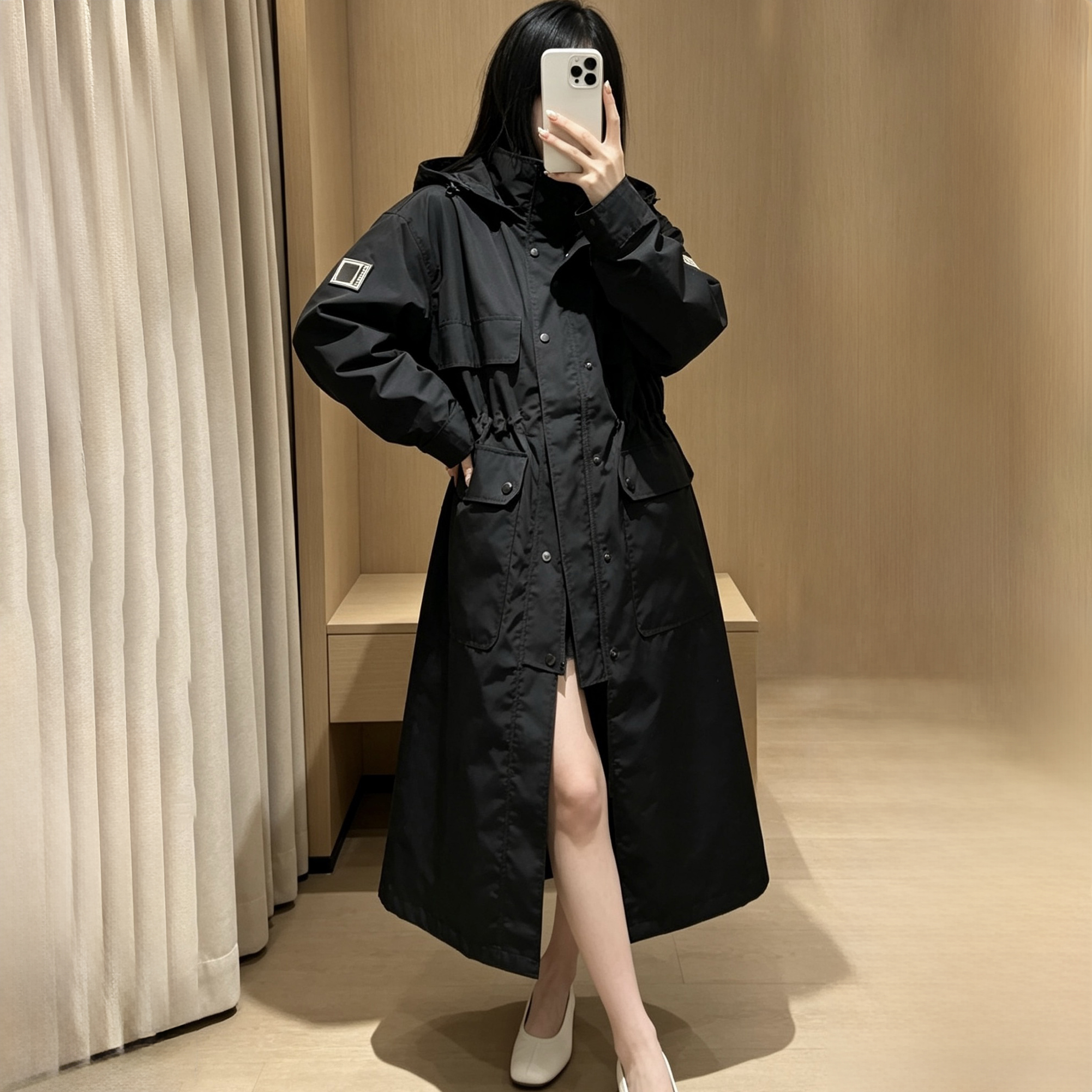 Designer Women's Trench Coats Outerwear autumn and winter long sleeve Outerwear Coats Waistcoat without box
