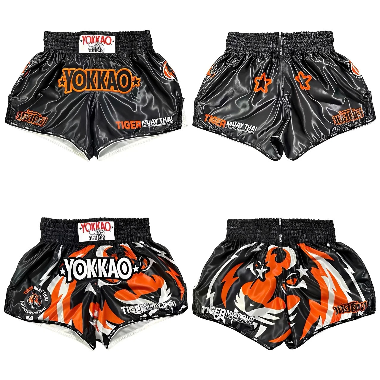 YOKKAO Tiger MT POAR Collaborative Limited Edition Muay Thai Shorts Martial Arts Competition Uniforms for Men And Women 261017