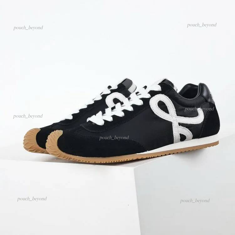 Flow Runner shoes Designer Sneakers Mens Womens Casual Suede Calfskin Upper Flow Ballet Runner 2 0 White black gum brown Tan Ballet Runner 2.0 shoes