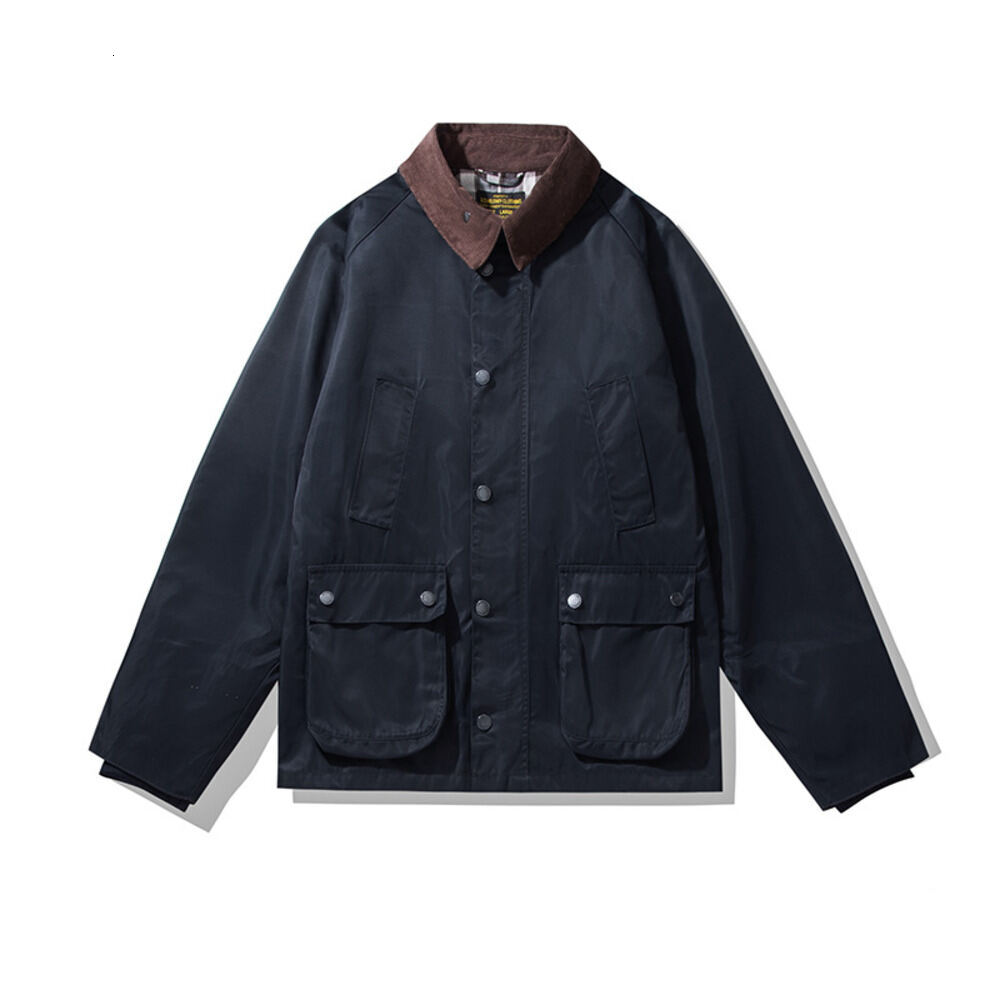 Jacket Designer Buburyly Brand Best Selling BBR Excellent Quality Luxury Vintage Designers Spring Autum Batik Dye Barb Loose Zipper Up Outdoor Puffe