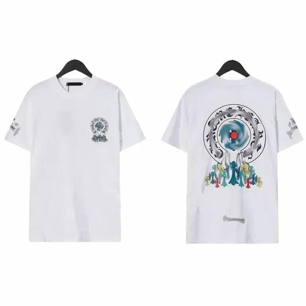 2026 10A Chrome Shirt Designer Oversized Graphic T Shirt Designer Shirt Sanskrit Tee Chrome Pink Men Popular T Shirts High Street Graphic Tops F74