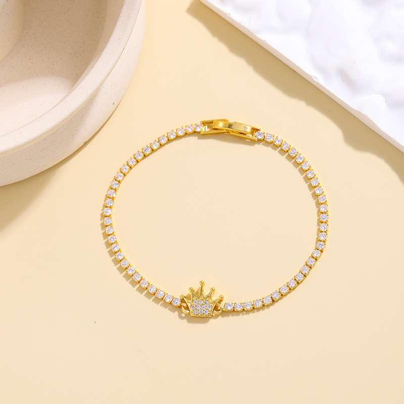 2025 Hot-Selling, Color-Preserving, New Single-Row Cubic Zirconia Bracelet For Women, European American Ins Style, Simple And Versatile