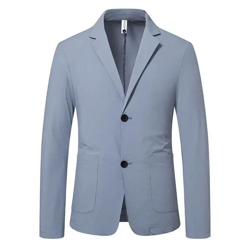 Summer Men Light and Thin Sunscreen Blazers Jackets Man Solid Business Casual Suits Coats Male Slim Fit Blazers Coats 4XL 261015