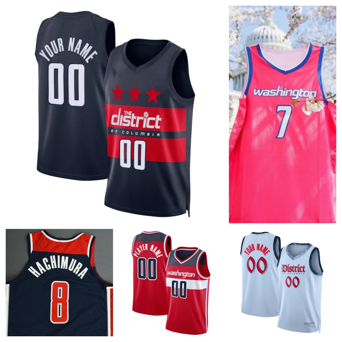 Wizardses Basketball Jerseys 4 AJ Dybantsa Deandre Ayton Reece Beekman Bub Carrington Justin Champagnie Custom Stitched