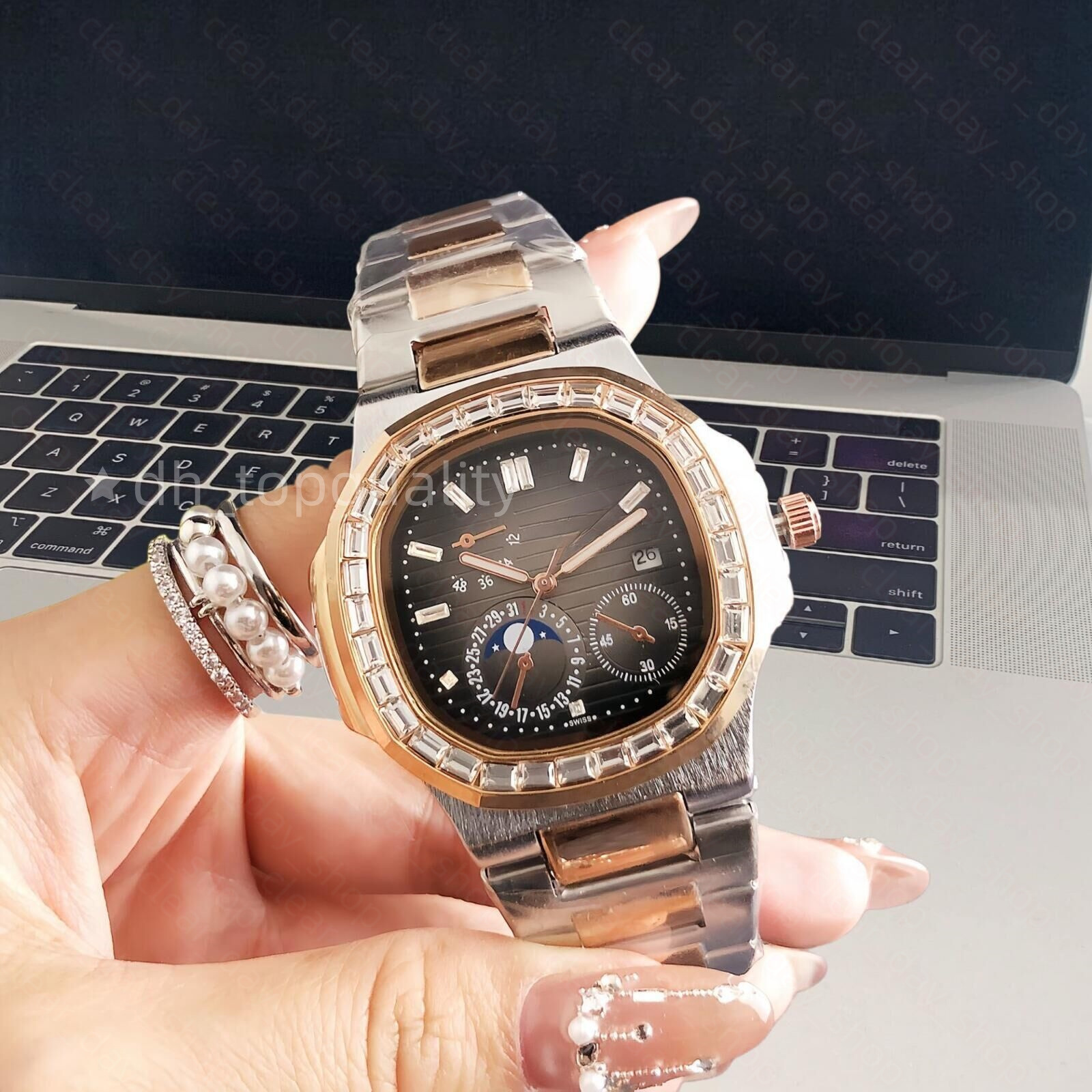 AAA Luxury Pataked Philipeitly Watch High Quality Mens Nautilius Watch Designer Watch Man Patekdly Philipeness Watch Chronograph Quartz Automatic Wa