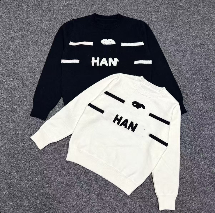 Designer Womens Sweater women cc sweaters jumper Embroidery Print sweater Knitted classic Knitwear Autumn winter keep warm clothes mens design pullo
