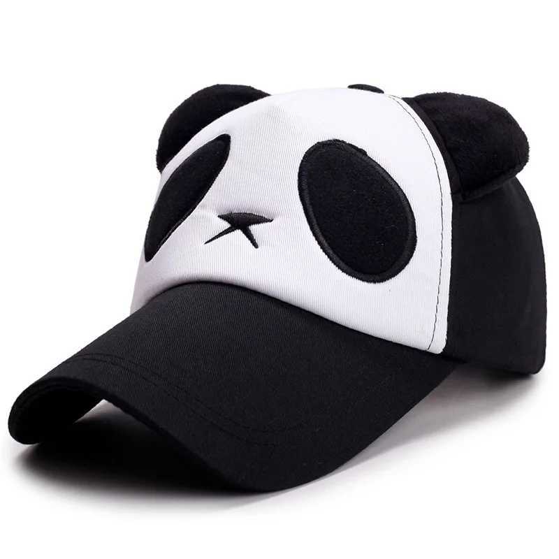 Baseball Panda Summer Cute Caps For Men Women Cotton Hip Hop Snapback Hats Sun Protection Boys Girls Outdoor Gorras M261016