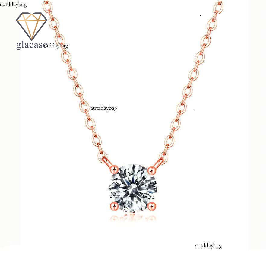 Gold Plated sterling silver for women Water Drop necklace Pendant Necklace fashion Geometric Design moissanite Waterproof jewlery Chain Buckle Weddi