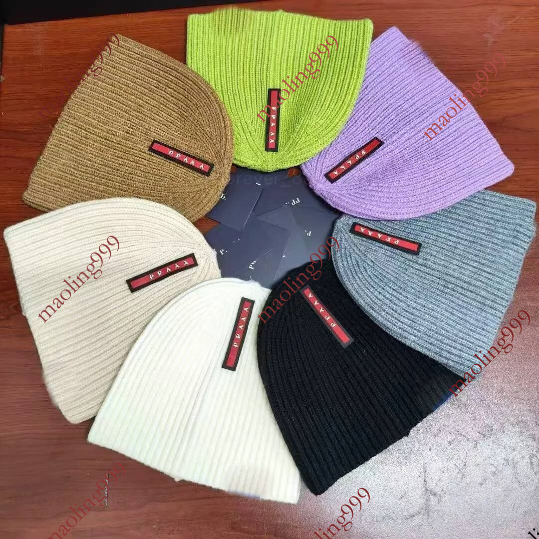 Hommes Designer Femmes Automne Hiver Unisexe En Plein Air Tricot Casual Rayures Solide Hommes Crâne Bonnet Caplette Tricoté Étudiant Chapeau De S