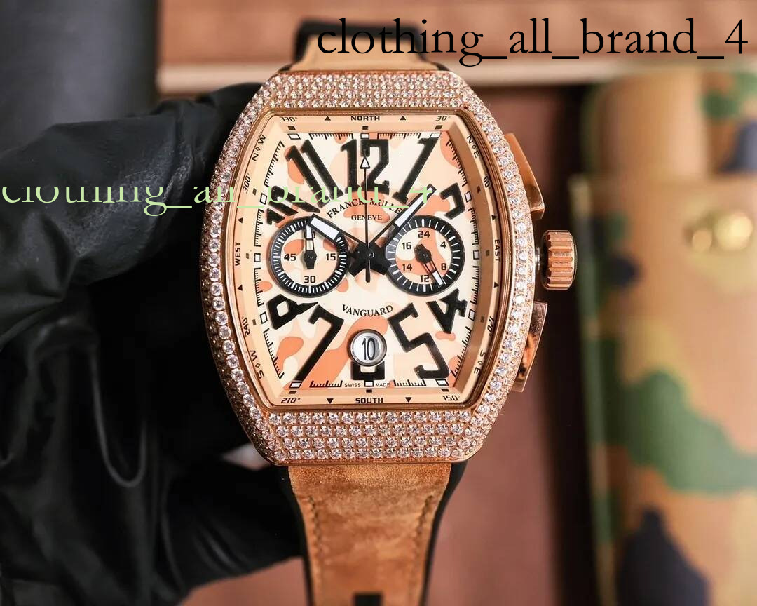 Mull Watch Luxury Moissanite Watch Iced Out Chronograph Menwatch Franck High Quality Quartzt Movement Full Diamond Reloj Bust Down Montre Jason007 L